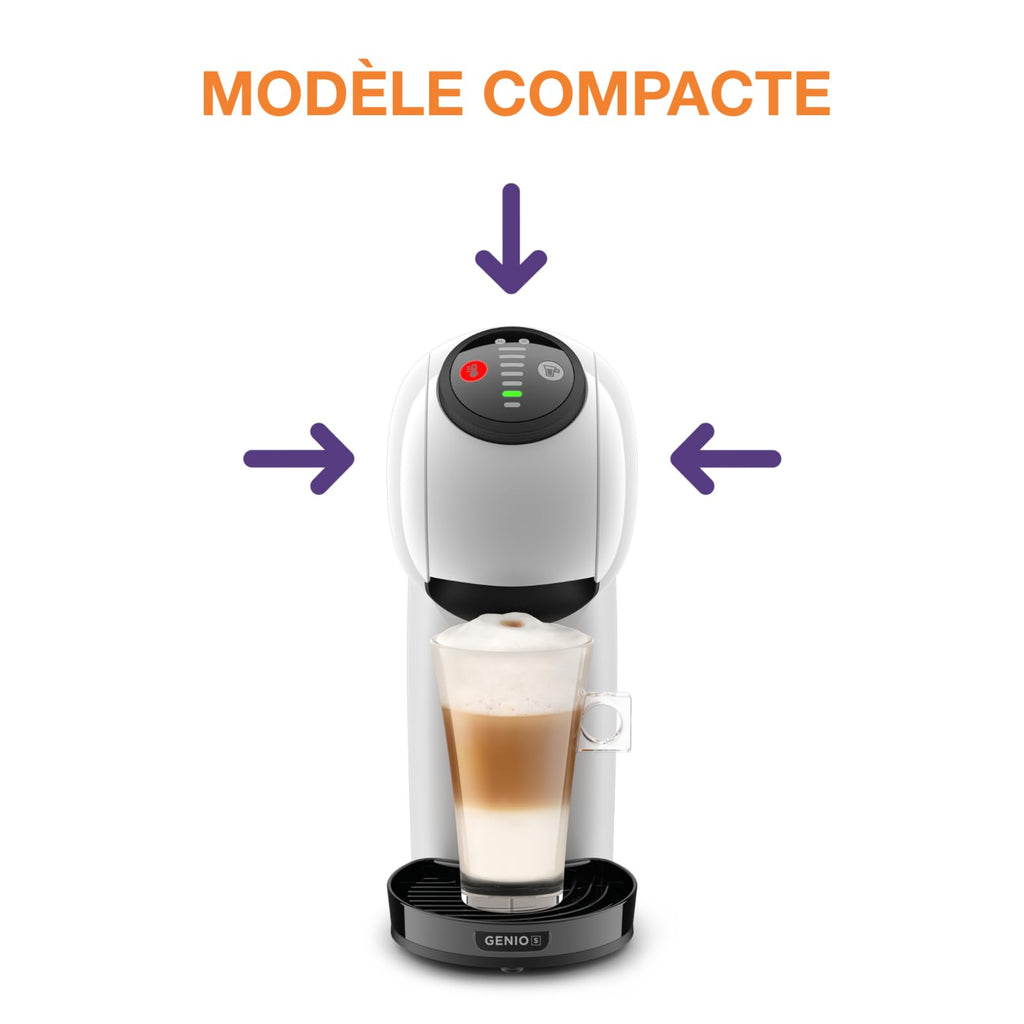 Machine à Café Dosettes Genio S Blanche – Multi-boissons Compacte KP243110