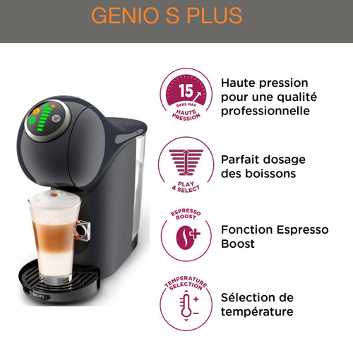Machine à Café Capsules Genio S Plus Rouge – 15 Bars Multi-boissons KP340510