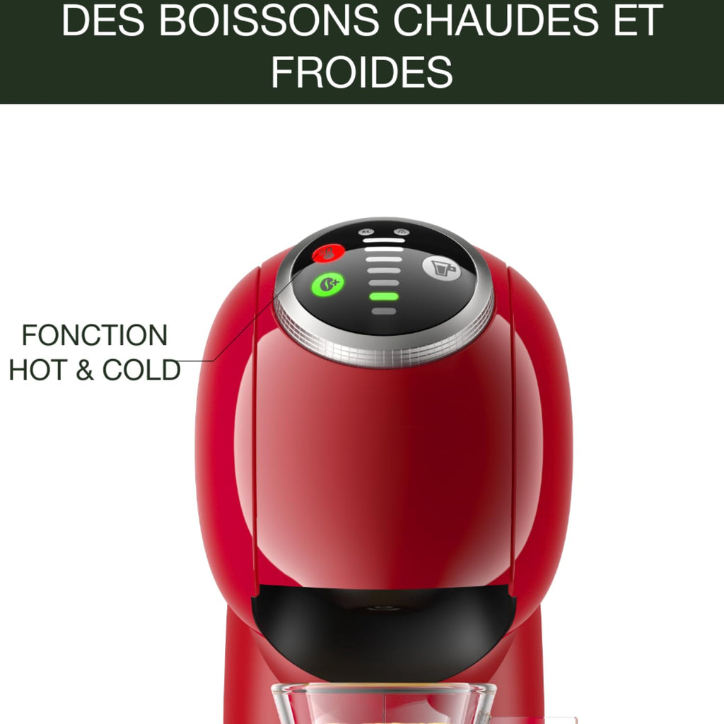 Machine à Café Capsules Genio S Plus Rouge – 15 Bars Multi-boissons KP340510