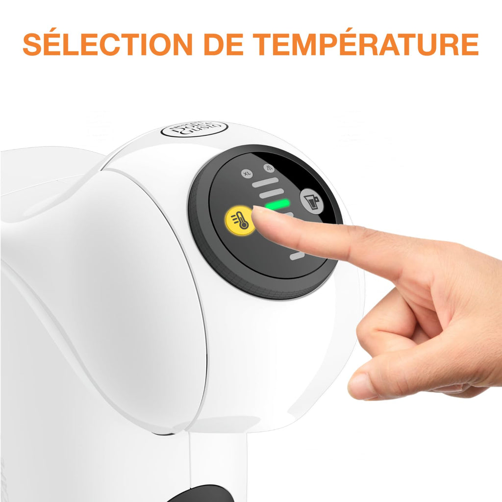 Machine à Café Dosettes Genio S Blanche – Multi-boissons Compacte KP243110