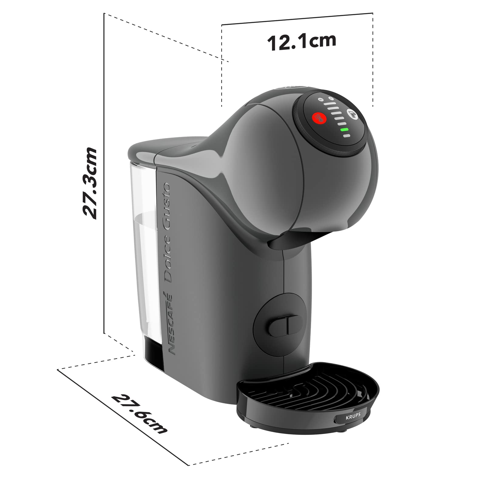 Machine à Café Espresso Genio S Anthracite – 0,8 L Multi-boissons KP243B10