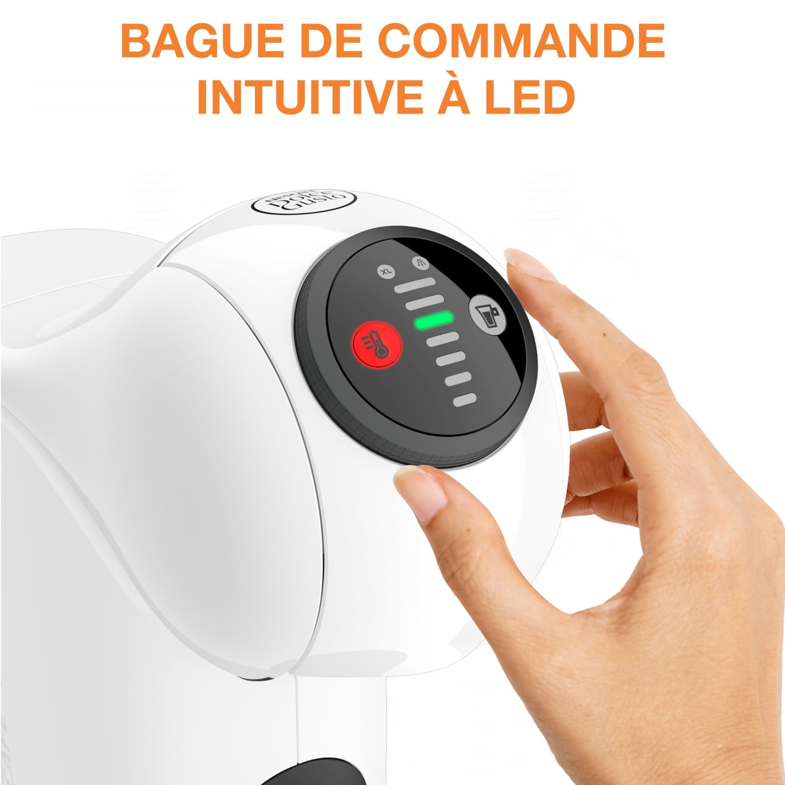 Machine à Café Dosettes Genio S Blanche – Multi-boissons Compacte KP243110