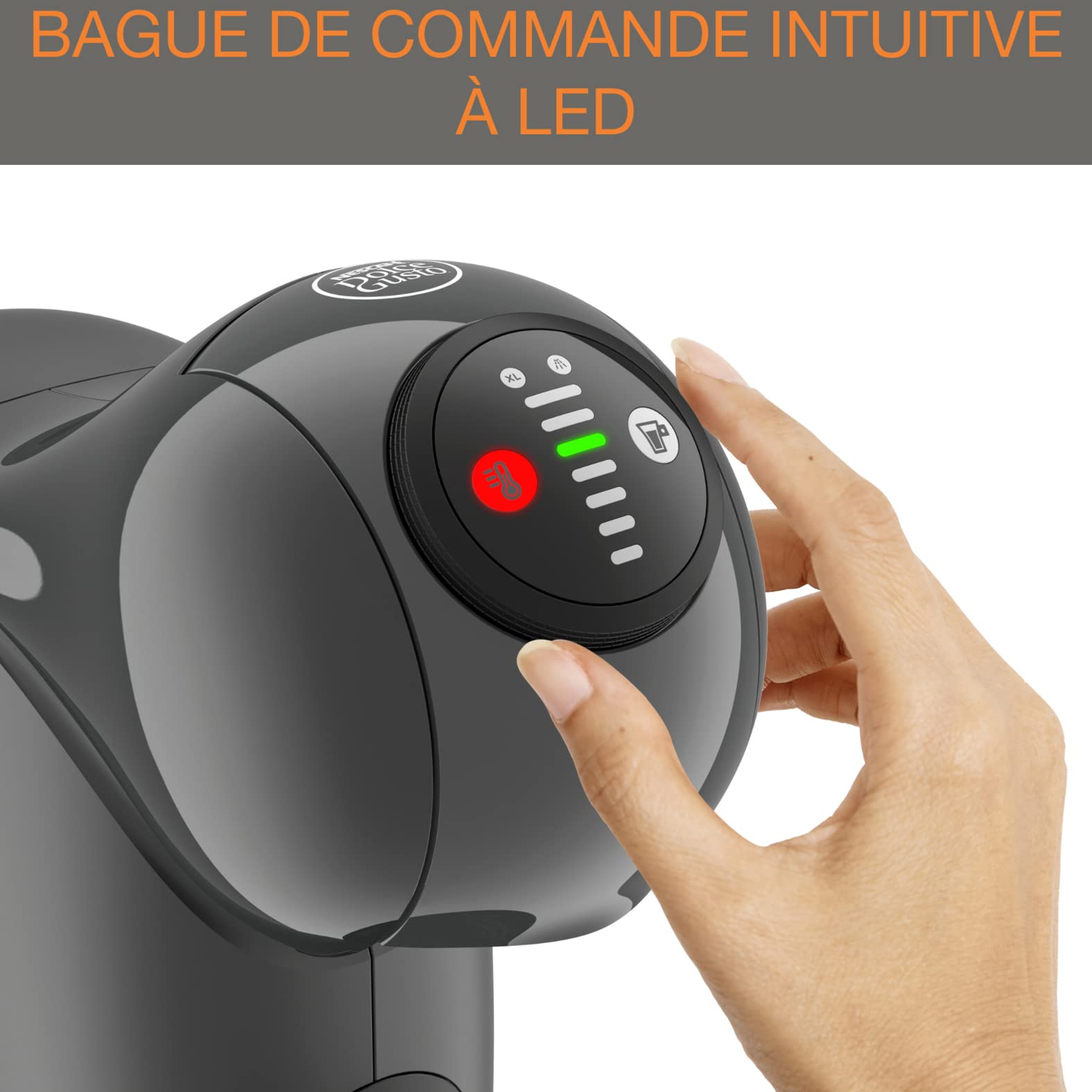 Machine à Café Espresso Genio S Anthracite – 0,8 L Multi-boissons KP243B10