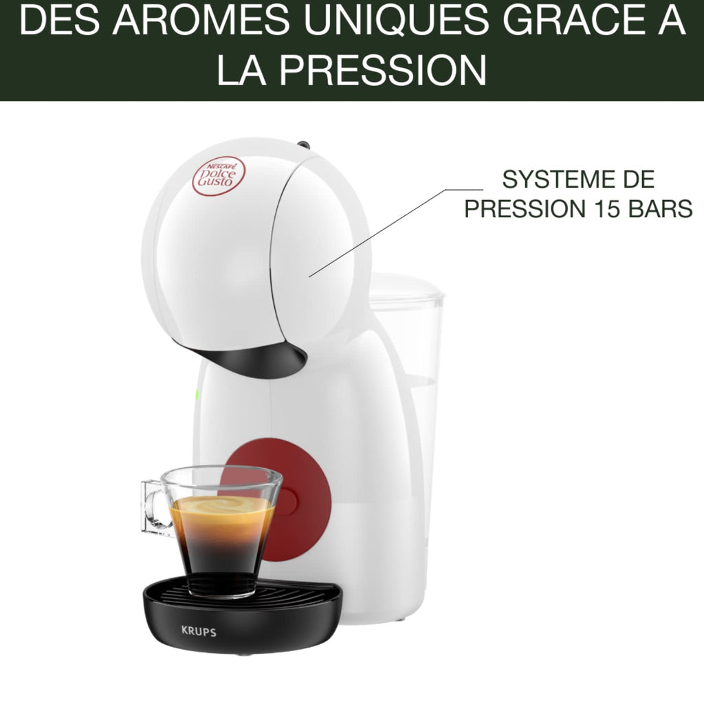 Machine à Café Capsules Piccolo XS Blanc/Rouge – 15 Bars Multi-boissons KP1A3110